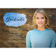 Blue Swash Photo Graduation Invitations Image 4 of 5